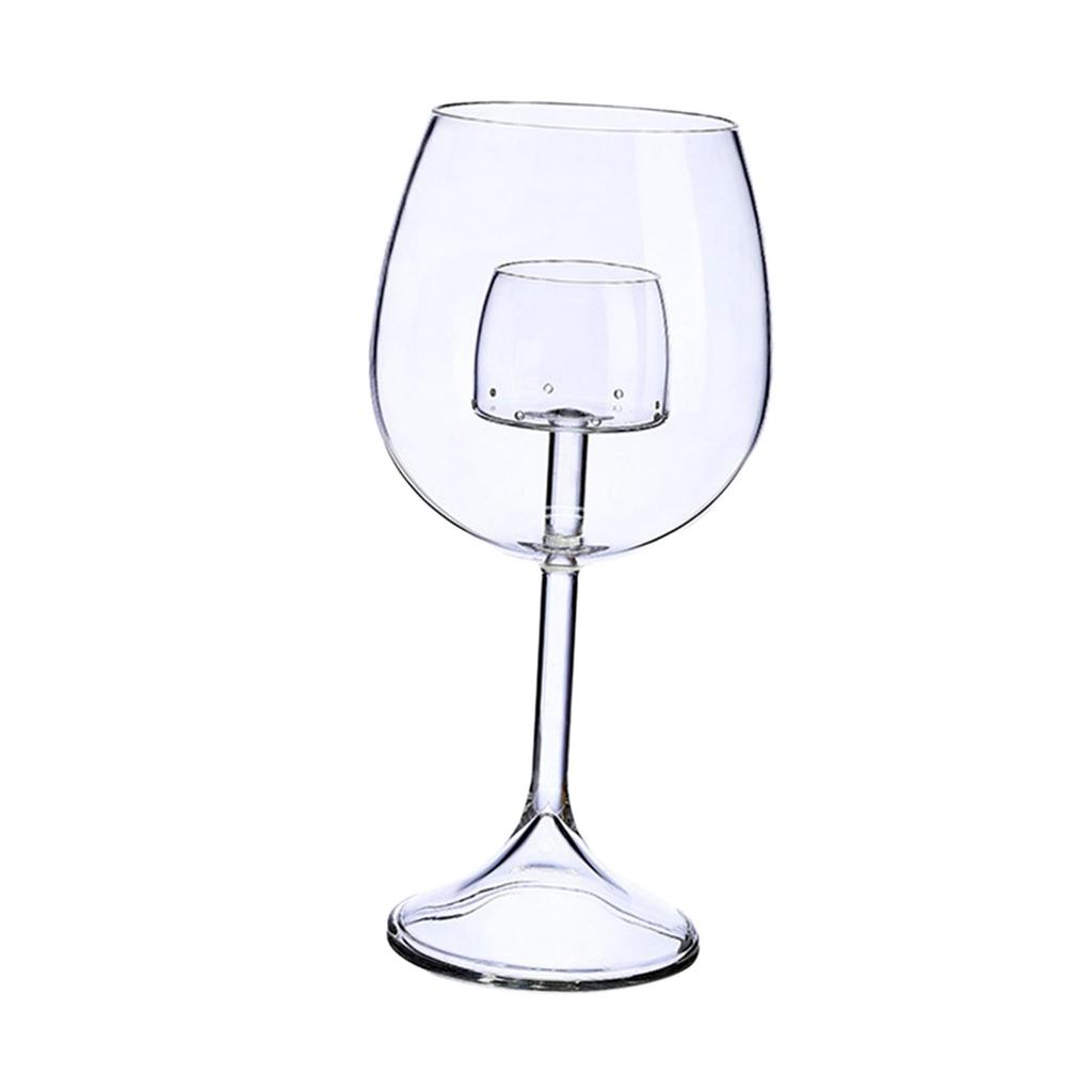 Aerating Red Wine Glass Gift with Built in Aerator Reusable, Sommelier Creative Glasses Set for