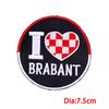 10pcs /Set Netherland Brabant Patch Iron On Embroidered Patches For Clothing Netherland Carnival Embroidered Sew Patches 