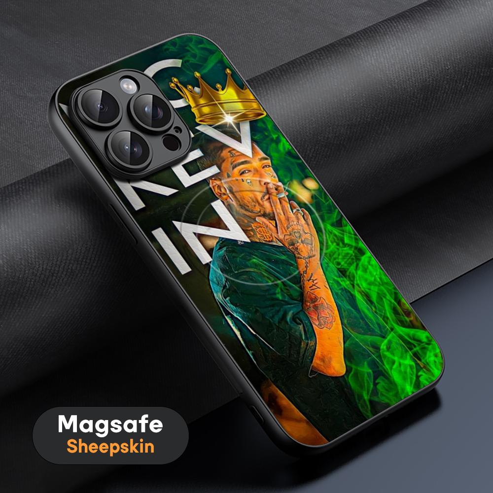 Mc-KevinSN Rap Pula-CatraCS Phone Case For iPhone 17 16 15 14 13 12 11 Plus Pro Max High-end Luxury Magsafe Sheepskin