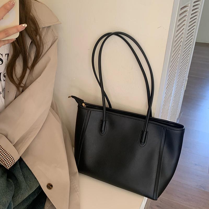 Retro Large-capacity Bag Women's Bag Trendy Korean Version of The Wild Tote Bag Fashion One-shoulder Commuter Bag