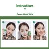 1 Pezzo Maschera Viso Tè Verde Olio Argilla Purificante Stick Controllo Sebo Melanzana Anti-Acne Maschera Solida