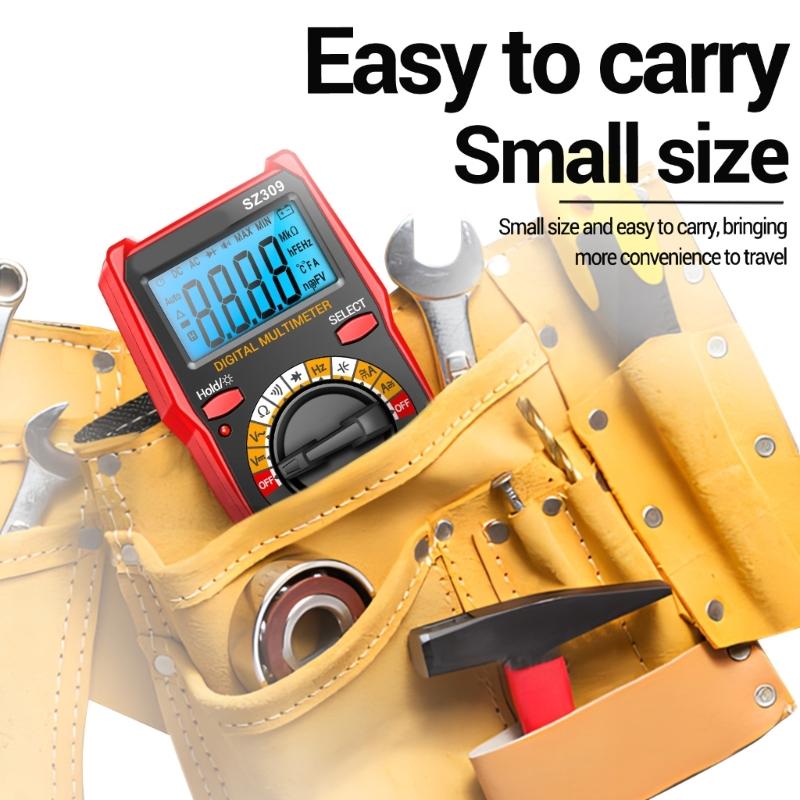 SZ309 Voltage Current Tester 1999 Counts Multimeter Multi Tester with Backlit Buzzer Ohmmeter Voltmeter