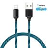 6A High-Speed Braided Nylon 2M Charging Cable for Apple, Android, Huawei, Honor - Type-C