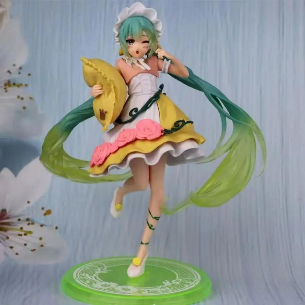 20cm Anime Hatsune Miku Figure Virtual Singer Manga Statue Figurines Model Toys Computer Desk Cake Decoration Kawaiii Toy Gift