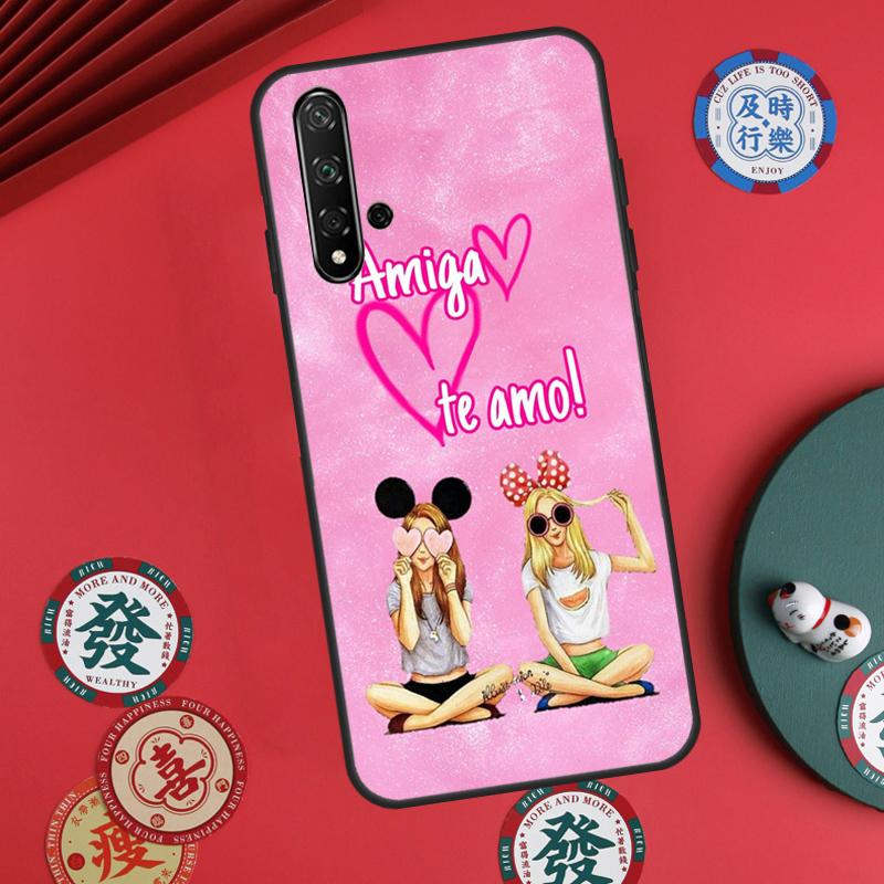 Girls Bff Best Friends Forever Always For Huawei Nova 5T 10 9 SE 7i 8i 11i 12i Y73 Y90 Y70 Y72 Y61 Y91 P60 Pro P30 P40 Lite Case