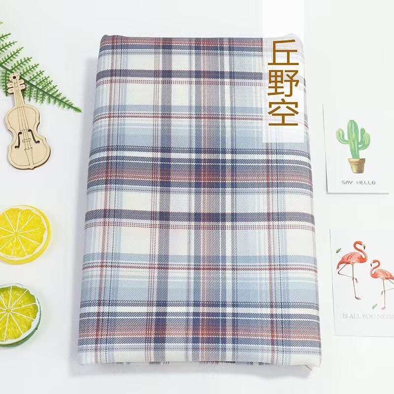 Plaid Fabric Smooth By 0.5 Meter for Clothing Dresses Sewing Japanese-style Jk Uniform Cloth Needlework Breathable Anti-wrinkle