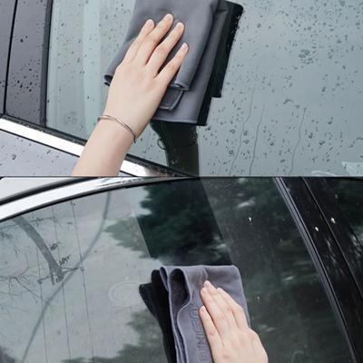 1X Çok Amaçlı Evrensel Araba Kurulama Havlusu Süet & Mercan Kadife Çift Taraflı Araba Temizleme Bezi Evrensel Oto Havlu Aksesuarları