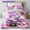 Frieza Pattern Bedding,Quilt Set Quilt Cover Pillowcase Home Birthday Gift (1 * Duvet Cover + 2 * Pillowcase, Without Core)