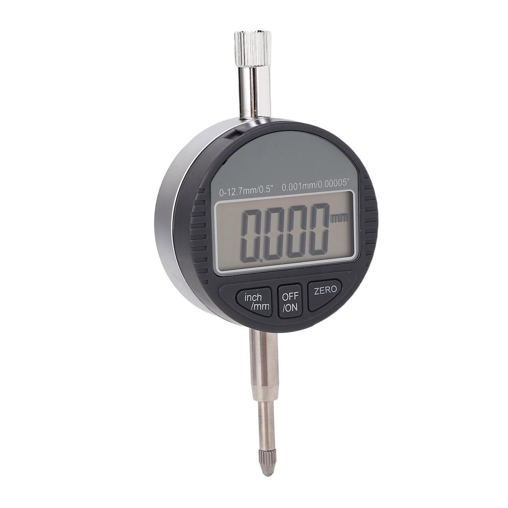 Digital Dial Indicator with Rear Cover LCD Electronic Indicator for Precise Measuring 0 12.7mm 0.001mm 0.00005in