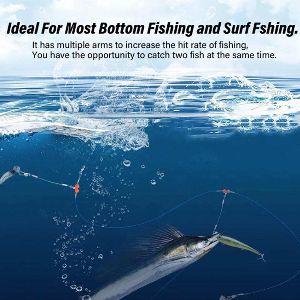 6 STÜCKE Köder Vorfachschnur Anti-Biss Nylondraht Hochfest Angelgerät Für Köder Und Haken Angelzubehör