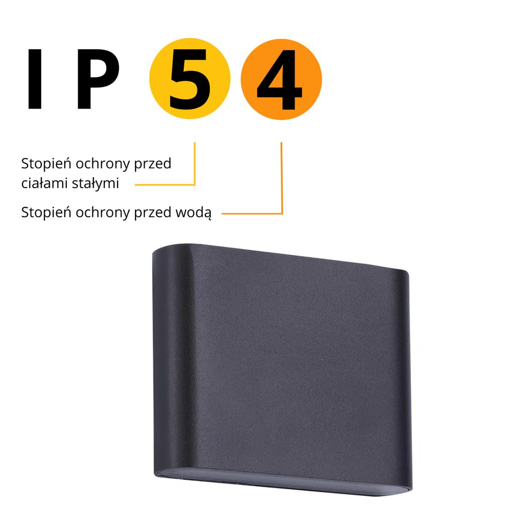 Kinkiet Sapri Ip54 Led Czarny Light Prestige Lp-1556/1W Bk