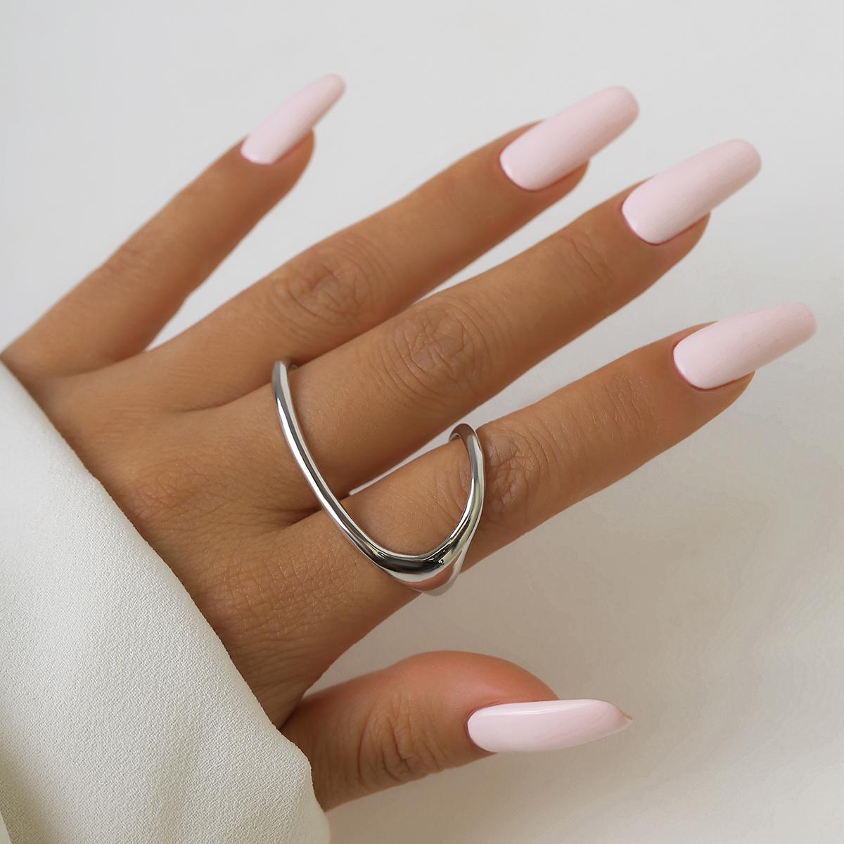

Ingemark Vintage Simple Irregular Shape Hollow Open Ring for Women Wedding Classic Finger Couple Rings Aesthetic Y2K Accessories