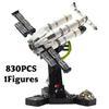 830PCS Project MOC Interstellar Spaceship Building Blocks Set 11389 Sci-Fi Space Vehicle Brick Desktop Decor Gift for Adult Fans