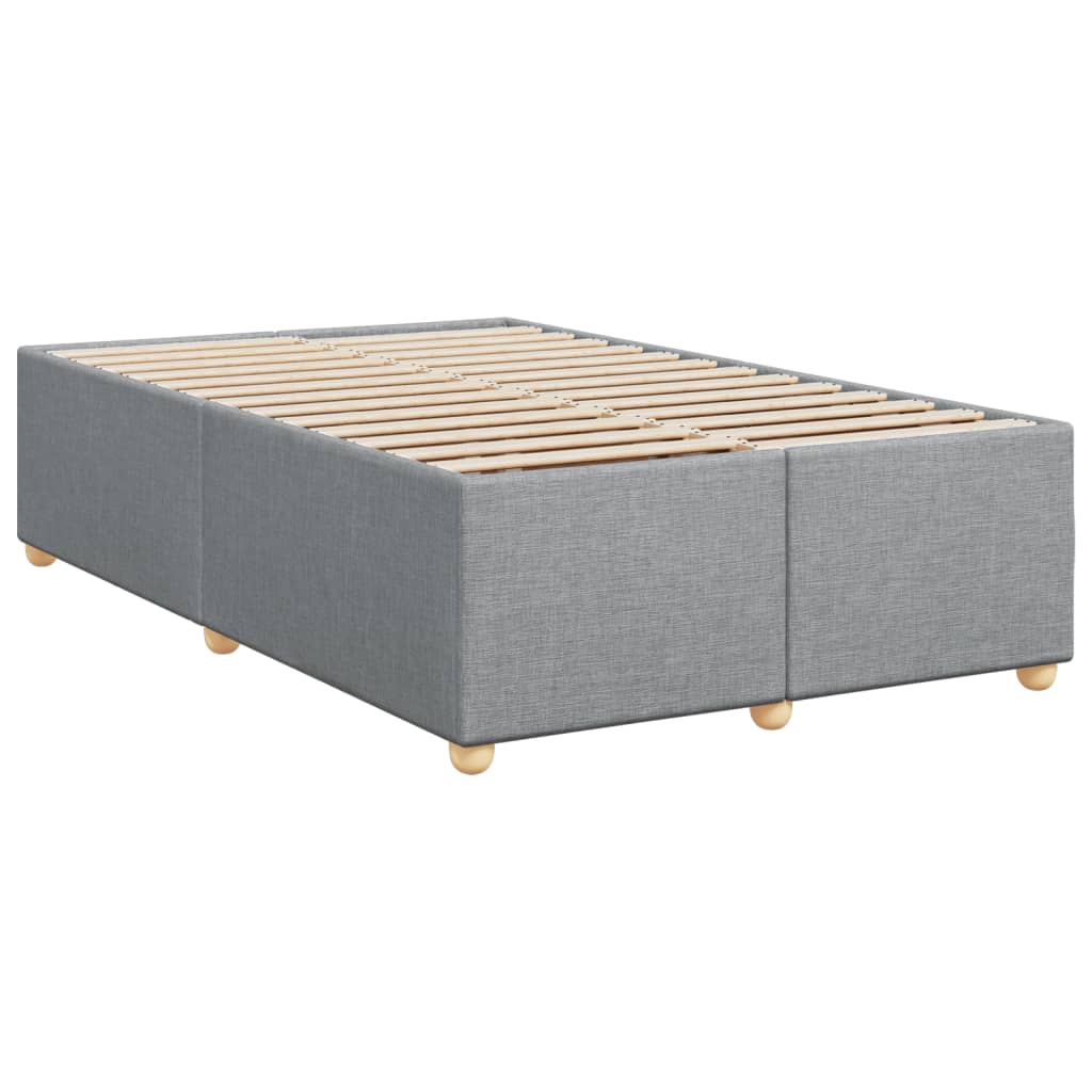 Vidaxl Letto Continentale Con Materasso, Grigio Chiaro, Tessuto 120X200 Cm