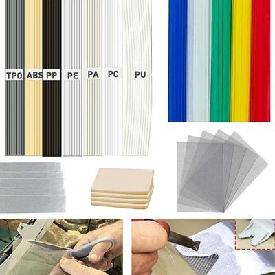120 sztuk Plastikowe Pręty Spawalnicze ABS PP PU PE PA PC TPO Drut Spawalniczy Siatka Taśma Gąbka Zestaw do Akcesoriów Sprzętu Lutowniczego