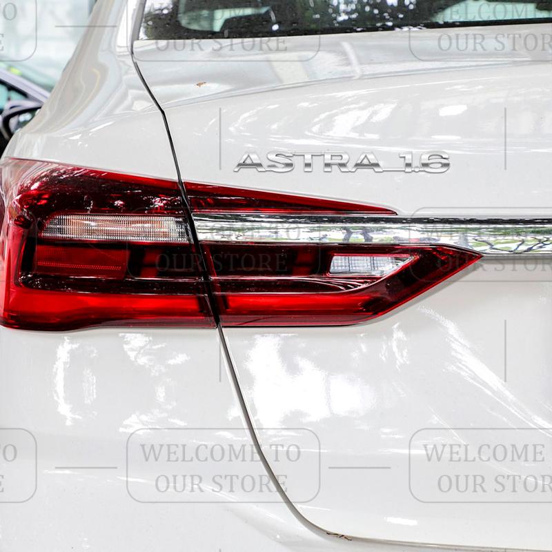 3D-Aufkleber Metall ASTRA 1.6 Emblem Kofferraum Karosserie Zeichen Aufkleber Styling Für Vauxhall VXR Opel Adam Meriva Insignia Mokka Zafira