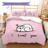 Biancheria da letto con motivo Simon's Cat, Set piumone Copripiumone Federa Regalo di Compleanno per la Casa (1 * copripiumino + 2 * federa, senza nucleo)