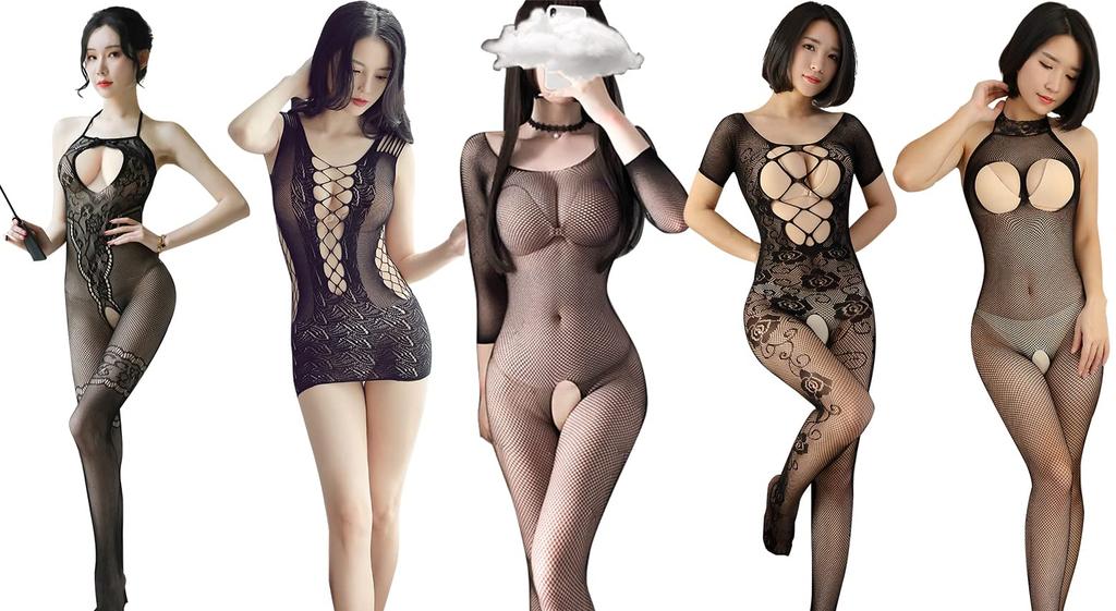 Body Open Sexy Extreme Full Body Large Size [WiTwo] Stockings, Perforated, Crotch, Lingerie, Tights, Underwear, Women's Stockings,