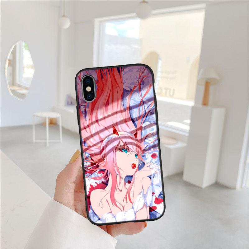 PP64 Zero Two Soft Shell Phone Case for Samsung Galaxy S20 S21 S22 Ultra FE + Plus A21S A22 A24 A25 A26 A30 A30S A31