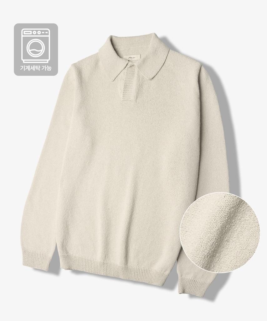 HALBKREIS LAYOUT [2Pack] T20026 Boucle Collar Knit_6 Colors
