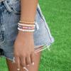 BohemiaColorful Acrylic Hand Beaded Bracelet Women Elegant Temperament Wedding Banquet Jewelry Accessories