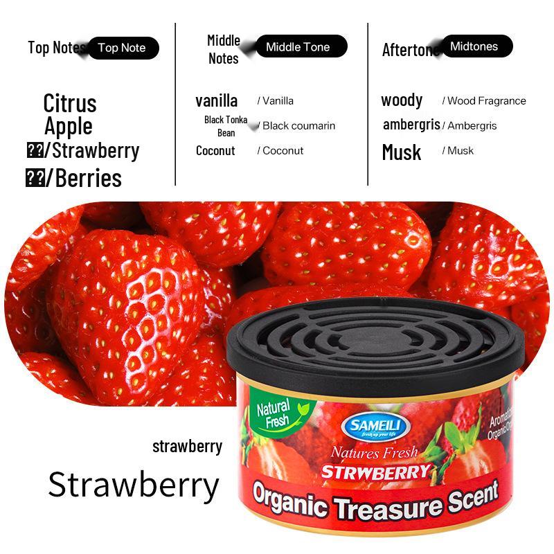 Organic Sandalwood Car Air Freshener - Essential Oil Aromatherapy Wood Deodorizer