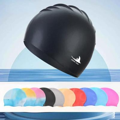 Swimming Cap Silicone Waterproof Swim Hat For Men Women Adult Kids Long Hair Pool Caps Diving Swimming Equipment Elastic Cap New