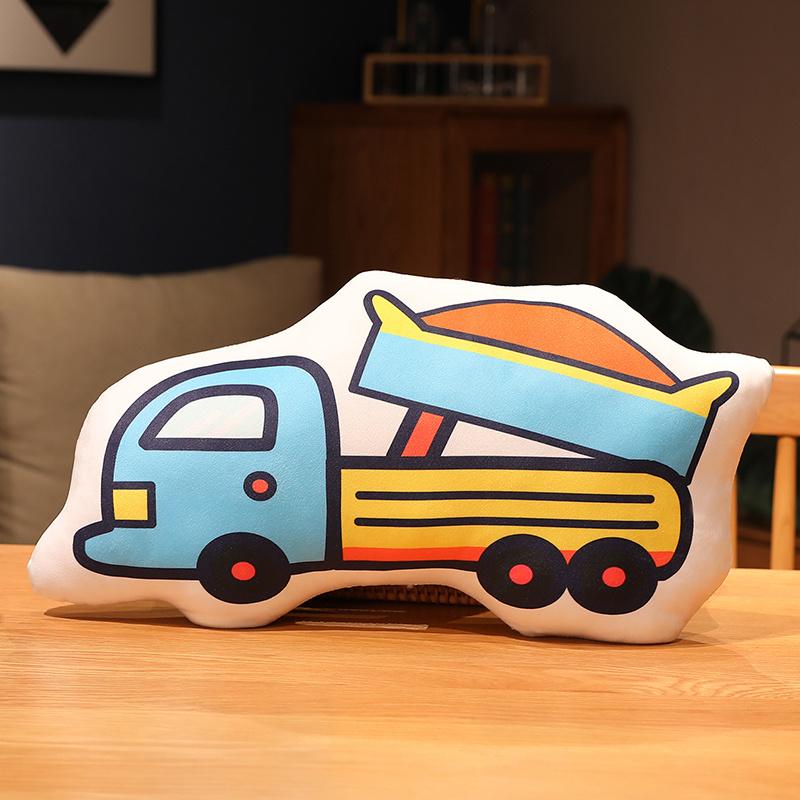 53cm Pluche Transport Pluche Kussen Gevuld Zacht Graafmachine Cementvrachtwagen Ambulance Brandweerwagen Decoratie Voor Bank Stoel