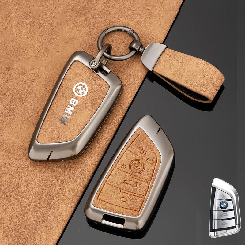 Hot 2025 Zinc Alloy Car Key Case Cover Holder Shell For BMW X1 X3 X5 X6 X7 1 3 5 6 7 Series G20 G30 G11 F15 F16 G01 G02 F48 Acce