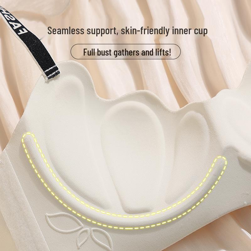 Beautiful Back Push-Up Bra: Lift and Support for Small Chests - Seamless, Wireless, Soft, and Cartoon-Style Design