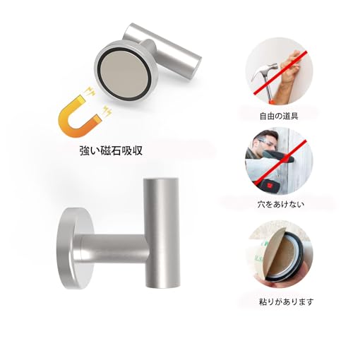 THCMAG Magnetic Hooks, Coat Magnets for Hanging, Rare Earth Neodymium Magnetic Hooks for Pot Holders, Grills, Refrigerators, Home, Kitchen, Work, and