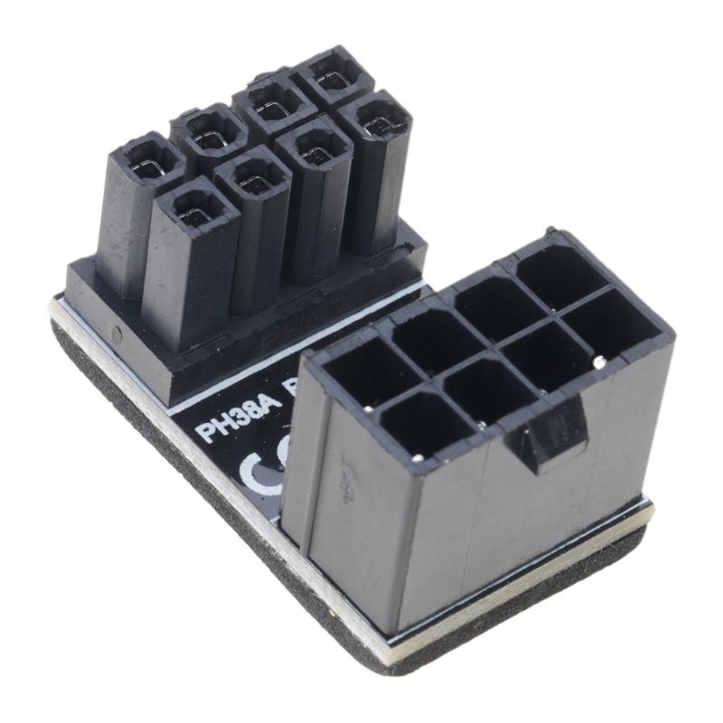 Durability PCIe 8Pin 180 Degree Angle Connector Power Adapter GPU VGA PCIe 8Pin Power Adapter For Graphics Card Setups