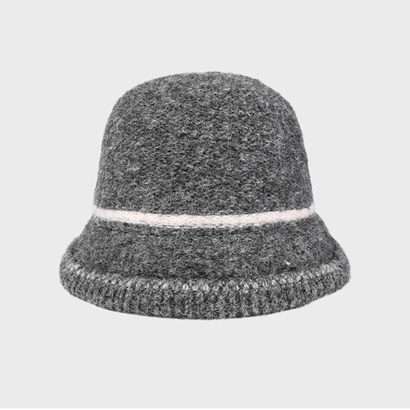 Autumn Winter Knitted Fisherman Hat Women's Bucket Hat