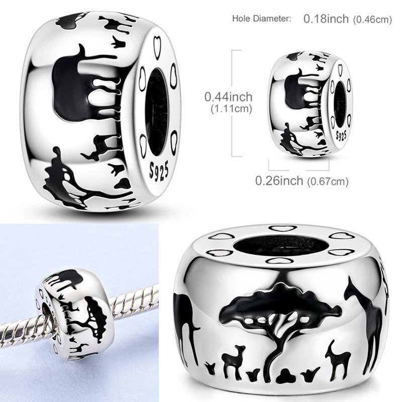 Golden Angel Virgin Mary Charms Bead 925 Silver Inlaid Zircon Puppy Pendants Fit Bracelet DIY Jewelry Gift
