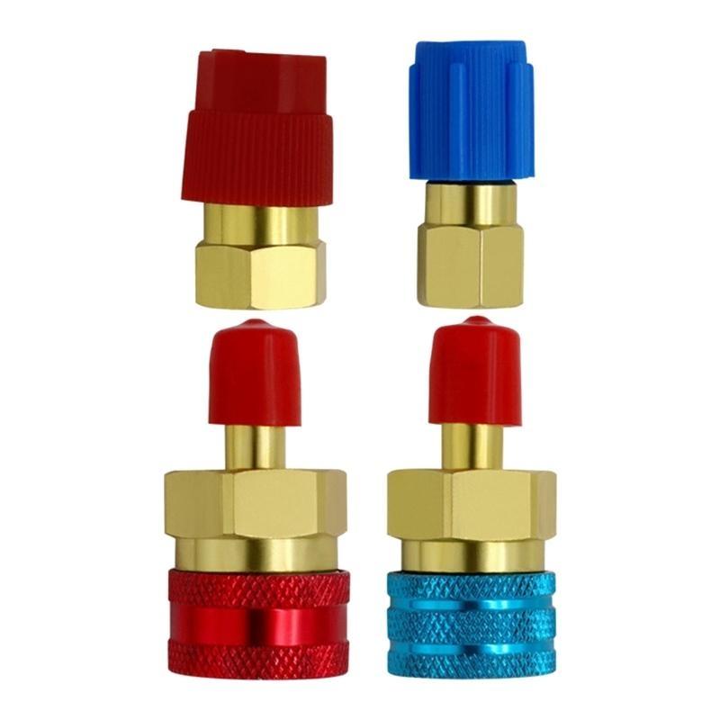 R1234YF Quick Coupler High and Low Pressure Quick Connector Adapter Quick Coupling Adapters for Air Conditioning China Mainland