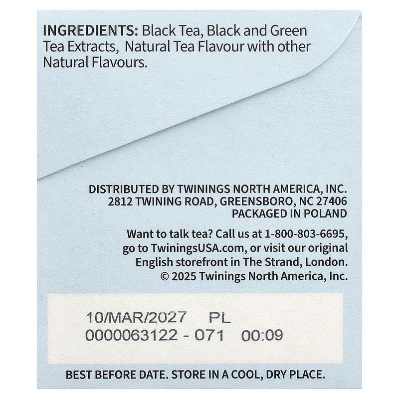 Cold Brewed Iced Tea, Black Tea, English Classic, Unsweetened, 20 Tea Bags, 1.41 oz (40 g)