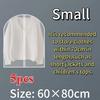 1/2/3/5pcs  Durable Garment Dust Cover with Zipper Closure Long Hanging Clothes Bag for Coats Jackets & Wardrobe Organization