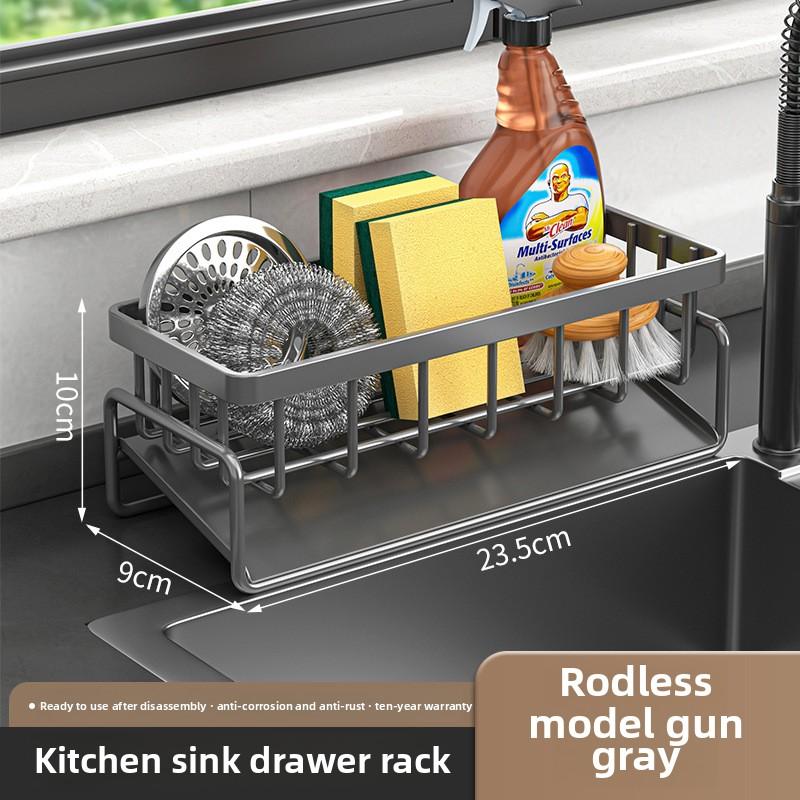 Kitchen Rack, Rag Rack, Household Sink, Drain Basket, Countertop, Multifunctional Sponge Detergent Storage Rack
