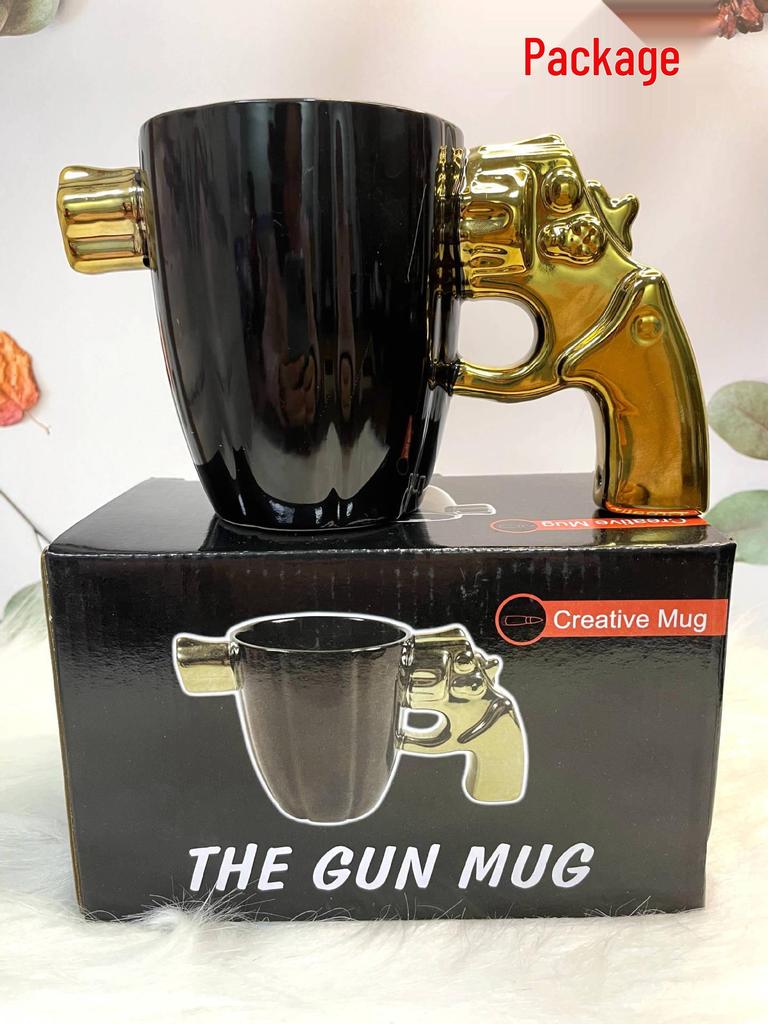Military Style Stripe Ceramic Mug - Creative Defense Design, Faux Enamel Finish