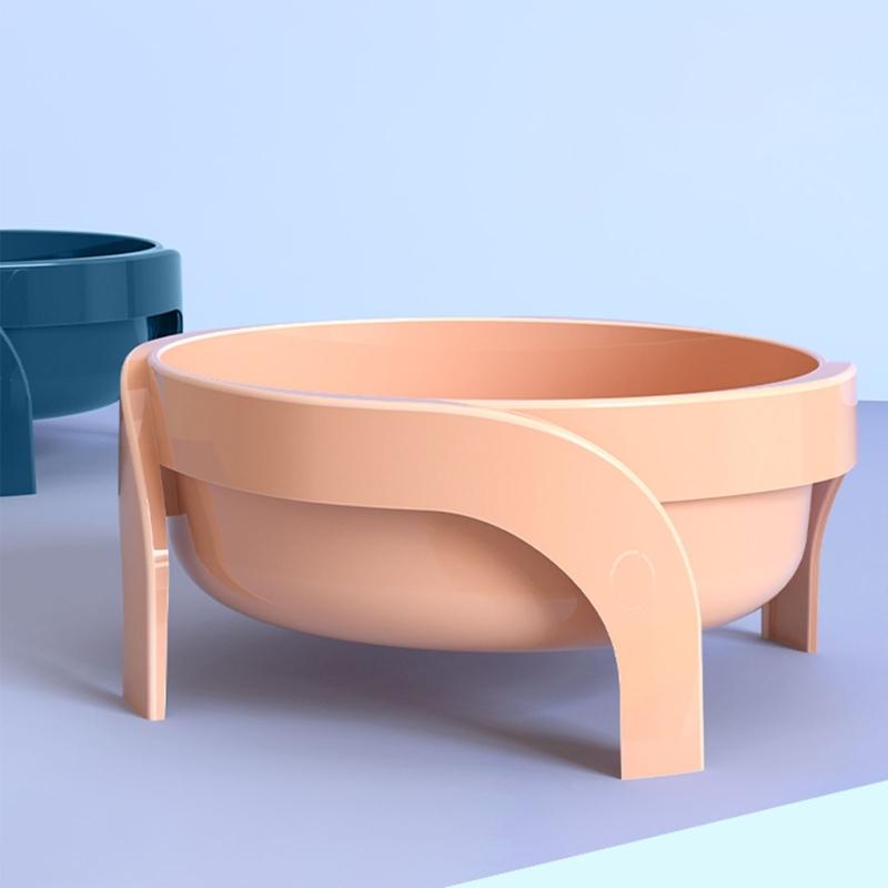 Cat Elevated Bowls Raised Dish 5.5" Wide Pet Feeding Bowl with Stand for Cats and Puppy Safe Material Easy To Clean