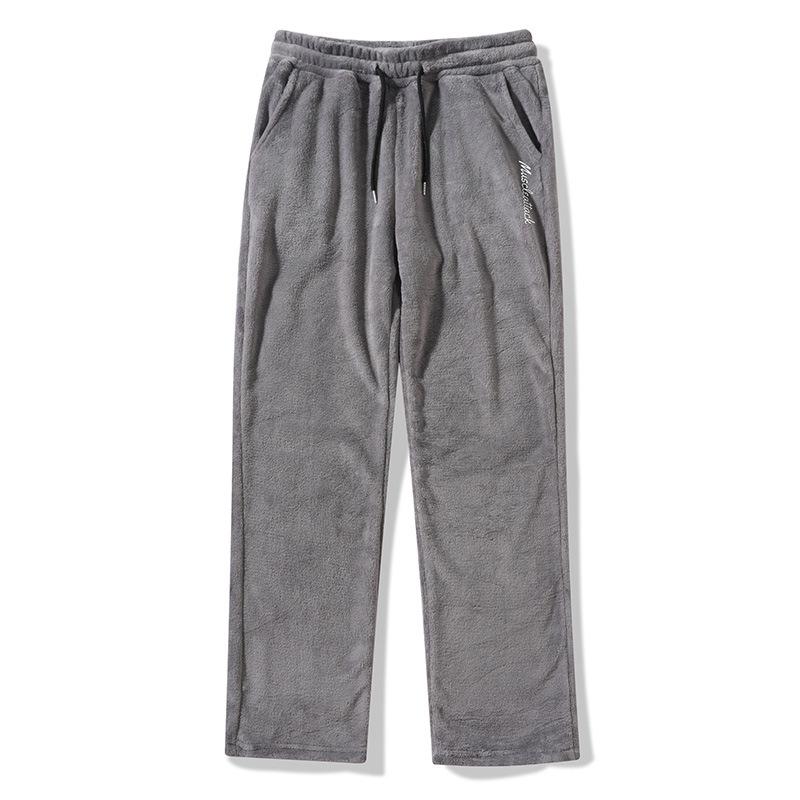 

Спортивные Повседневные Мужские Брюки на Шнурке с Принтом, Простые Свободные Широкие Брюки с Карманом на Шнуровке спереди S серый