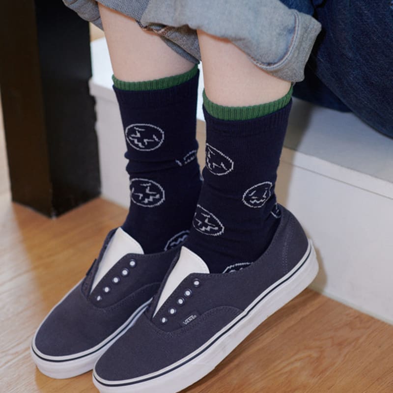 SOCKS APPEAL Emoji Double Band Scowl