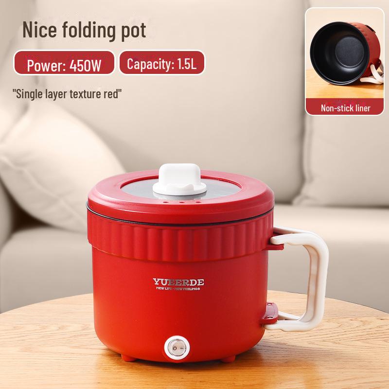 Compact Electric Multi-Cooker: Portable Non-Stick Pot and Electric Frying Pan for Dorms