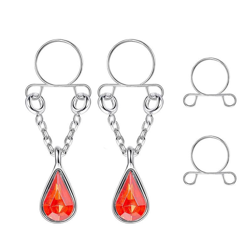 Stainless Steel Bell Nipple Ring Piercing Set