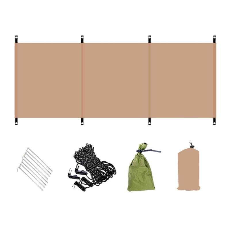 Multifunctional Outdoor Use Wind Barrier Screen Folding Tent Wind Shield Oxford Cloth Texture for Tents Large Design