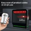 1D 2D Desktop Barcode Scanner QR Code Reader Omnidirectional Intelligent Sensor Scanning Wired USB Desktop Hands-free Auto-sensi