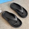 Flip-flops women's summer new beach pinch slippers women's heightening non-slip outer wear seaside