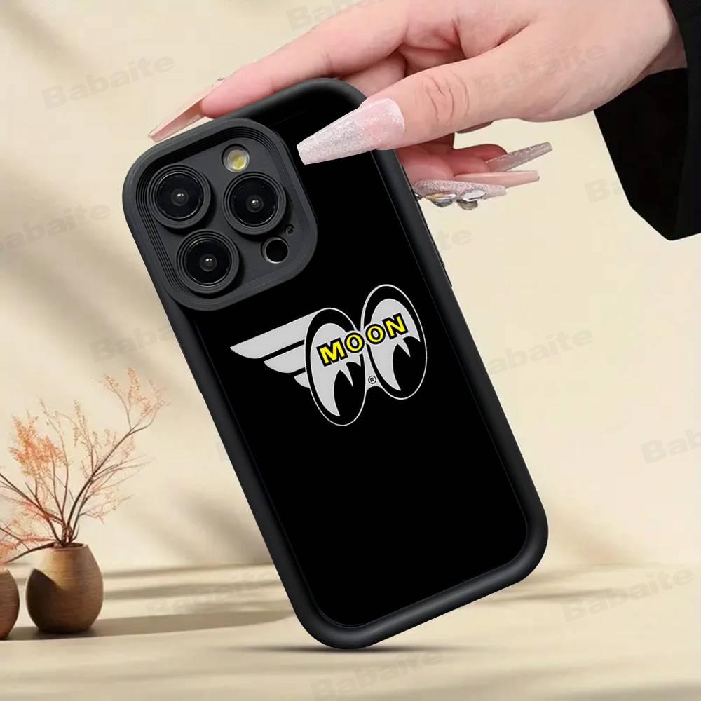

M-Moon-eyes Luxury Phone Case For IPhone 17 16 15 14 13 12 11 Pro Max 16E Plus INS Soft Cover iPhone 13