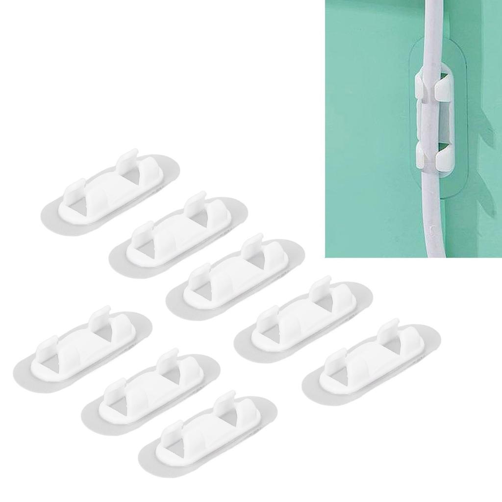 40Pcs Adhesive Cable Clips Punch Adhesive Wire Holders Cord Clips for Home Car Desk