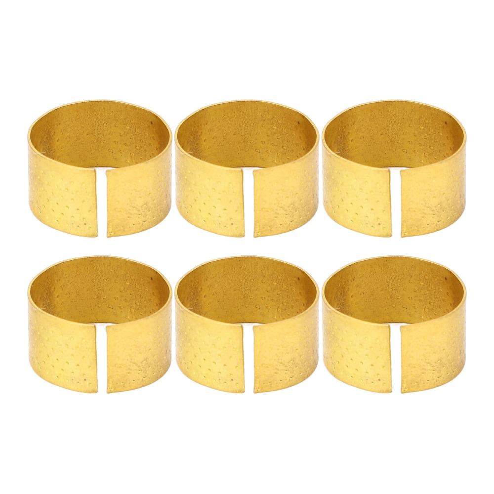 20pcs Adjustable Ring Finger Protector Thimble Gold Metal Thumb Thimble Sewing Thimble Hand Sewing
